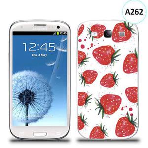 Etui silikonowe z nadrukiem Samsung Galaxy S3 - truskawki - 2835854358