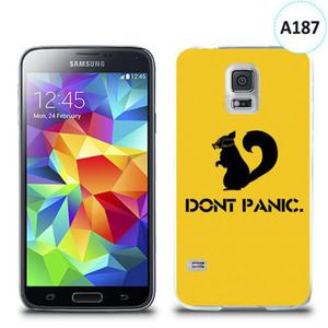 Etui silikonowe z nadrukiem Samsung Galaxy S5 - dont panic - 2835854491