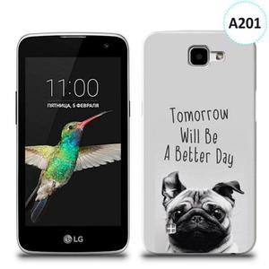 Etui silikonowe z nadrukiem LG K4 - tomorrow will be a better day - 2836066473