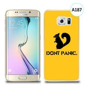 Etui silikonowe z nadrukiem Samsung Galaxy S6 Edge Plus - dont panic - 2836066783