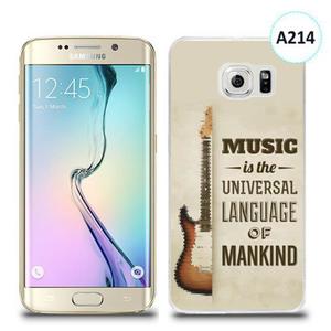 Etui silikonowe z nadrukiem Samsung Galaxy S6 Edge Plus - music is the universal language of mankind - 2836309815