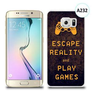 Etui silikonowe z nadrukiem Samsung Galaxy S6 Edge Plus - escape reality and play games - 2836309821