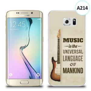 Etui silikonowe z nadrukiem Samsung Galaxy S6 Edge - music is the universal language of mankind - 2836309985