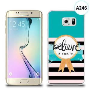 Etui silikonowe z nadrukiem Samsung Galaxy S6 Edge - believe in yourself - 2836309995