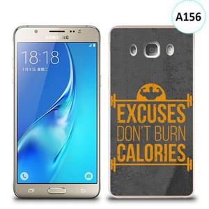 Etui silikonowe z nadrukiem Samsung Galaxy J5 2016 - excuses don't burn calories - 2836490855