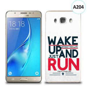 Etui silikonowe z nadrukiem Samsung Galaxy J5 2016 - wake up without too late just and run - 2836490877