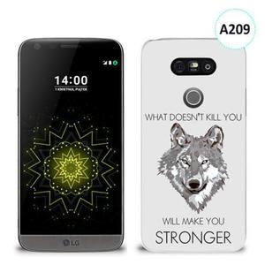 Etui silikonowe z nadrukiem LG G5 - will make you stronger - 2836491039