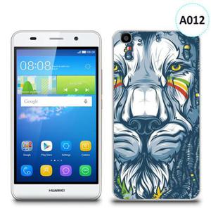 Etui silikonowe z nadrukiem Huawei Y6 - lew abstrakcja - 2836721456