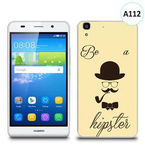 Etui silikonowe z nadrukiem Huawei Y6 - be a hipster - 2836721473