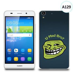 Etui silikonowe z nadrukiem Huawei Y6 - u mad bro? - 2836721479