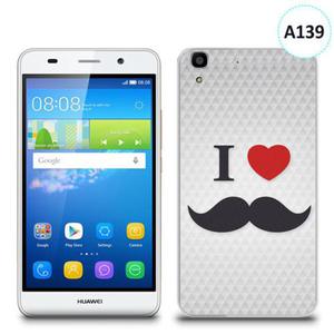 Etui silikonowe z nadrukiem Huawei Y6 - i love moustache - 2836721484