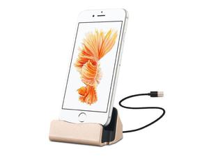 Stacja dokujca adowarka iPhone 5/5S/SE/6/6S/7 iPad Mini iPod Touch 5 zota + kabel - Zoty - 2837264747