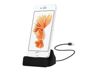 Stacja dokujca adowarka iPhone 5/5S/SE/6/6S/7 iPad Mini iPod Touch 5 czarna + kabel - Czarny - 2837264748