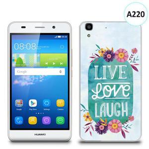 Etui silikonowe z nadrukiem Huawei Y6 - live love laugh - 2836910714