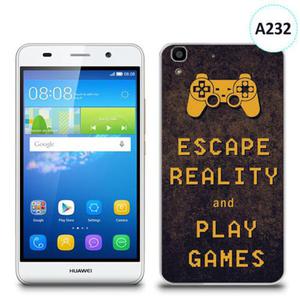 Etui silikonowe z nadrukiem Huawei Y6 - escape reality and play games - 2836910720