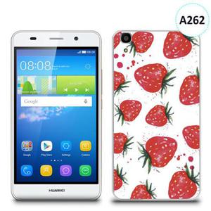 Etui silikonowe z nadrukiem Huawei Y6 - truskawki - 2836910731