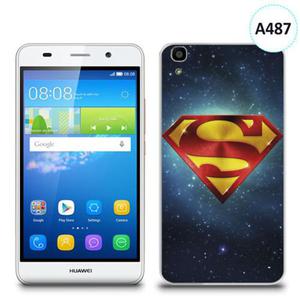 Etui silikonowe z nadrukiem Huawei Y6 - logo superman - 2836910810