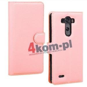 3w1 Etui portfel LG G3 + folia + ciereczka - Rowy - 2841347853