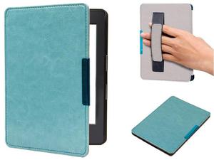 Etui na magnes Kindle 8 Touch 2016 niebieskie z Paskiem - Niebieski - 2842673338