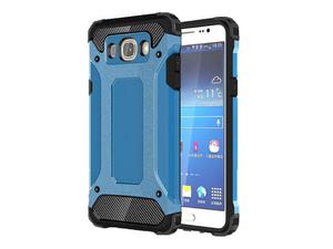 Etui Pancerne Samsung Galaxy J5 2016 Hard Armor Niebieskie +Szko - Niebieski