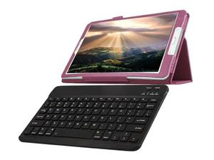 Etui stand case samsung galaxy Tab E 9.6 fioletowe +klawiatura - Fioletowy - 2847757830