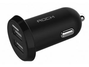 adowarka Samochodowa Rock Ditor Dual USB czarna - Czarny - 2849235118