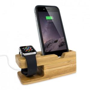 Stojak Drewniany Bamboo Dock iPhone - Apple Watch - 2852700924