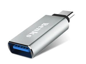 Adapter Benks USB-C - USB 3.0 - Srebrny - Srebrny - 2851951437