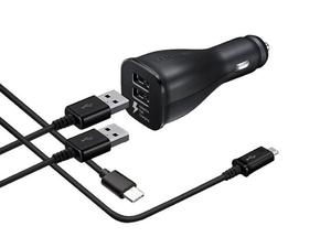 adowarka samochodowa samsung 2xusb EP-LN920 +Kabel micro + USB-C - 2855034549