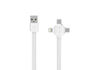 Kabel Remax 3 w 1 - Micro USB / Lightning / USB-C 1m - Biay - Biay - 2857027835