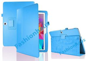 4w1 Etui stojak Samsung Galaxy Tab 4 10.1 + folia + ciereczka + rysik - Niebieski - 2857027773