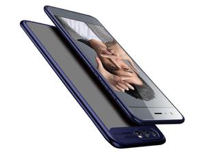 Etui Huawei Honor 9 przezroczyste z granatow ramk - Granatowy - 2858254370