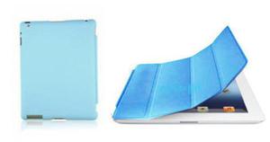 6w1- Matowe Back Cover + Smart Cover + 2x folia + rysik + ciereczka do iPad 2 3 4 - Niebieski - 2825180410