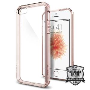 Etui Spigen Ultra Hybrid do iPhone 5/5s Rose Crystal - Rowy - 2825179299