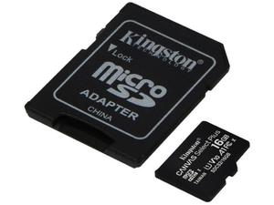 Kingston karta microSDHC 16GB klasa 10 + adapter - 2825179357