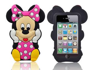 Etui silikonowe 3D iPhone 4 4S Myszka Minnie - 2825179482
