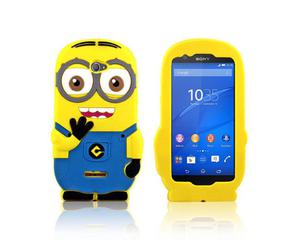 Etui silikonowe 3D Minionek Pokrowiec Sony Xperia E4