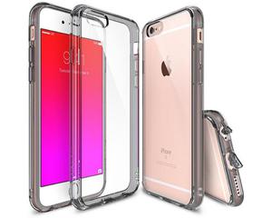 Etui Rearth Ringke Fusion Apple iPhone 6/6s + Folia ochronna gratis / Smoke Black - Szary - 2825179645