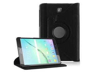 Czarne etui skórzane PU 360° Obrotowe Galaxy Tab S2 8.0 T715 - Czarny