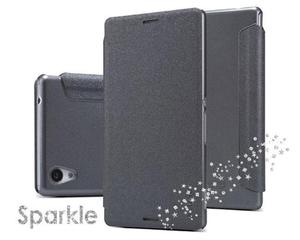 Etui Nillkin Sparkle Sony Xperia M4 Aqua Czarne - Czarny