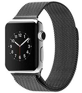 CZARNY Pasek "Milanese Loop" pleciony z magnetycznym zapiciem do Apple Watch 38MM - Czarny - 2825179899