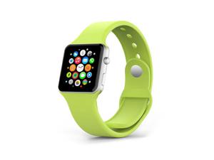 ZIELONY Sportowy silikonowy pasek do Apple Watch 38mm - Zielony - 2825179904