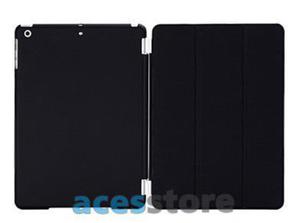 6w1- Matowe Back Cover + Smart Cover + 2x folia + rysik + ciereczka do iPad Mini 2 3 - Czarny - 2825177666