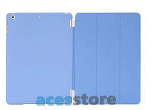 6w1- Matowe Back Cover + Smart Cover + 2x folia + rysik + ciereczka do iPad Mini 2 3 - Niebieski - 2825177670