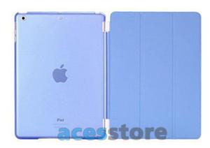 6w1- Przezroczyste Back Cover + Smart Cover + 2x folia + rysik + ciereczka do iPad Mini 2 3 - Niebieski - 2825177679