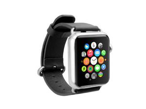 Pasek skrzany klasyczny Apple Watch 38mm - Czarny - 2825180645