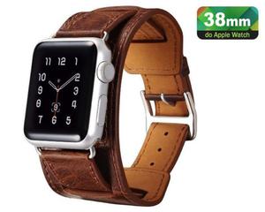 Pasek skrzany Icarer 3w1 do Apple Watch - Ciemny || Brzowy - 2825180653