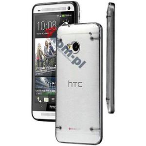 ETUI Crystal Case Przezroczyste do HTC ONE M7 - Czarny