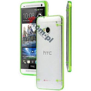 ETUI Crystal Case Przezroczyste do HTC ONE M7 - Zielony