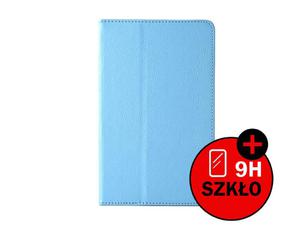 ETUI POKROWIEC SKRZANY LENOVO S8-50F / S8-50L + SZKO HARTOWANE - Niebieski - 2825181344